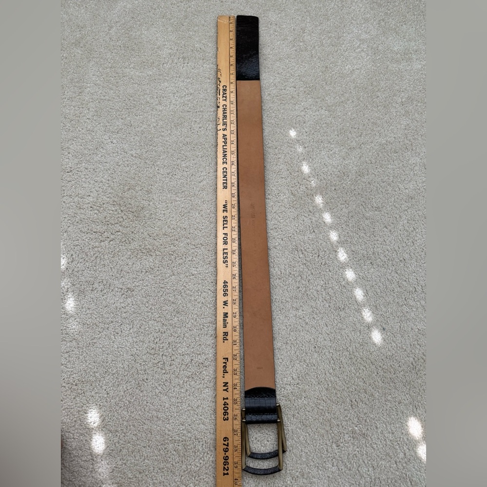 Michael Kors Black Snakeskin Belt - Picture 5 of 8